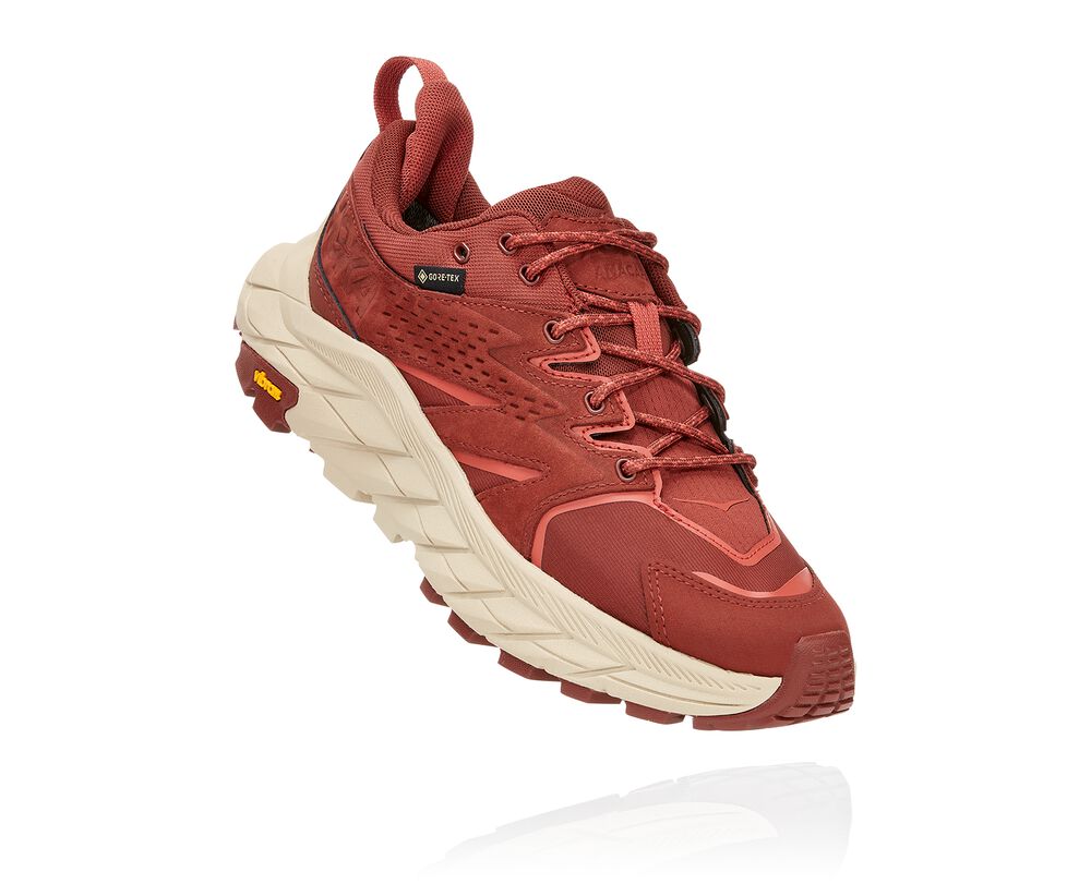 Hoka One One Anacapa Low GORE-TEX Terränglöparskor Dam Röda - SE-6975148
